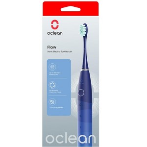 Oclean Flow Electric Toothbrush for Adults,180 Days Battery Life, 5 Modes, IPX7 Waterproof-Blue - 1 of 4