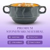 American Atelier Soup Bowls with Handles, Set of 4, 16oz Glazed French Onion Soup Bowl, Stackable Serving Bowls for Stew, Pasta, Chili - 3 of 4