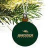 Wagner College Primary Logo Mini Small Tiny Wood Christmas Tree Holiday Ornament - 3 of 4