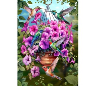 Briarwood Lane Summer Garden Flag 12x18 For Outdoor Hummingbirds and Petunias For Summer Garden Flag Flags For Outside - 1 of 4