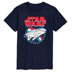 Men's - Star Wars - Millennium Falcon Americana-Men's Short Sleeve Graphic T-Shirt Short Sleeve Graphic T-Shirt - 1 of 3