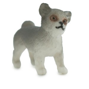 Collectible Wildlife Gifts | Dog, Husky Puppy, Siberian, Spitz, High Quality, Hand Painted, Rubber, Canine, Model,  Toy, Gift,  1"  CH649 BB169 - 1 of 4