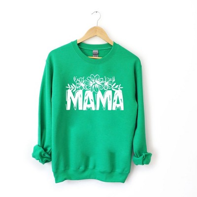 Simply Sage Market Women's Graphic Sweatshirt Mama Topped With Flowers