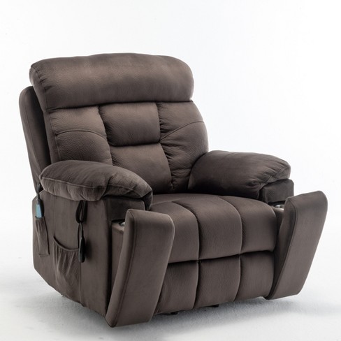 Electric Lift Massage Recliner With Heating Function And Side Pocket 