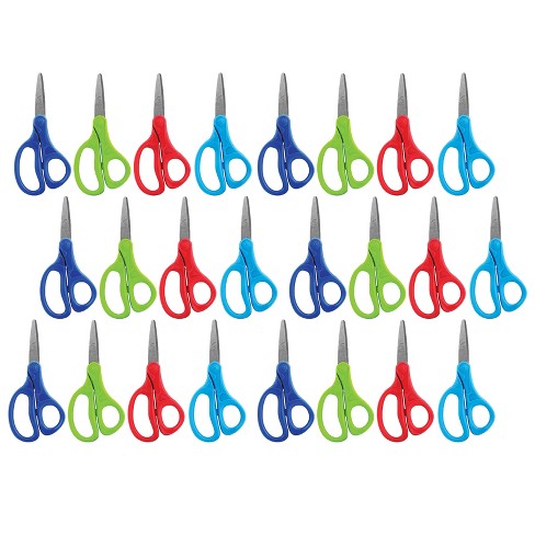 Fiskars 5 Pointed Kids Scissors, 3 Pack Assorted Colors