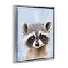 Stupell Industries Sweet Woodland Raccoon Floating Frame Canvas Art, Gray, 17" x 21" - 2 of 4