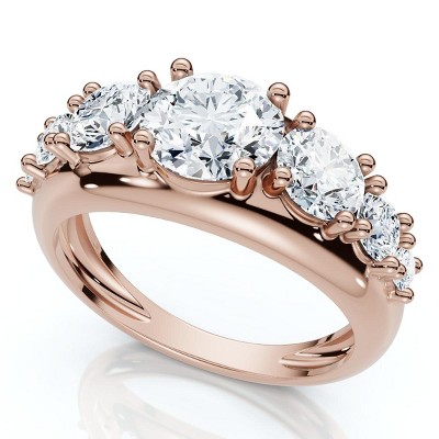 Pompeii3 2Ct TW Diamond Anniversary Stackable Wedding Ring 14k Gold Lab Created