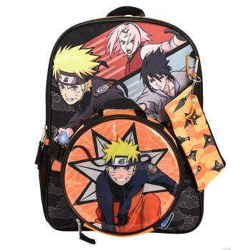 Naruto Classic Sasuke Vs Naruto 16 Youth 5-piece Backpack Set : Target