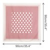 Elerevyo Women's Polka Dots Large Square Satin Silk Like Neckerchief Bandanas Neck Scarves 35.4"x35.4" - 3 of 4