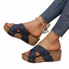 Women's Wo's Open Toe Wedge Sandals - Trendsi - 3 of 3