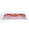 Avenie Abstract Floral Poinsettia Red Acrylic Tray - Deny Designs - image 2 of 4