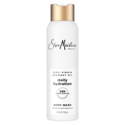 SheaMoisture Body Wash Daily Hydration - 100% Virgin Coconut Oil with Coconut Milk & Glycerin - 18 fl oz