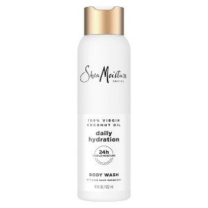 SheaMoisture Body Wash Daily Hydration - 100% Virgin Coconut Oil with Coconut Milk & Glycerin - 18 fl oz - 1 of 4