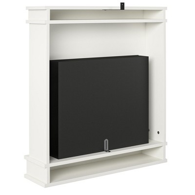 Ameriwood Home Mateo Electric Fireplace Space Heater with Mantel, White
