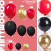 PartyWoo Balloons Red Black Chrome Gold 18 12 10 5 Inch 140 pcs - 2 of 4