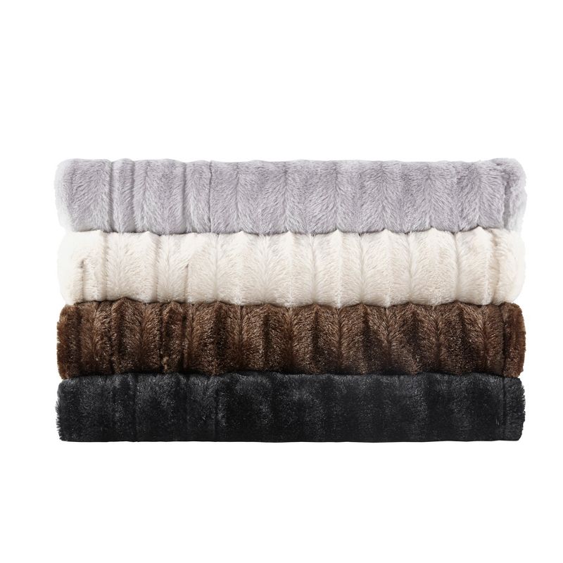 Duke Faux Fur Electric Heated Throw Blanket - Beautyrest, 6 of 8