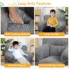 Kids Bean Bag Chair, Comfy Toddler Chair with Plush Bear, Toddler Bean Bag Sofa for Boys and Girls, Soft Corduroy Cover Lazy Sofa - 2 of 4