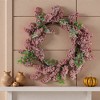 FONTOI 18 Inch Wreath Timeless Red Frosted Berry Wreath Christmas Wreaths for Front Door, Fall Porch Decor for Holiday, Red, 18"* 18"*4.5" - 2 of 4