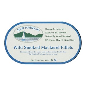 Bar Harbor - Mackerel Fillets Wild Smoked - Case of 12 - 6.7 oz - 1 of 3