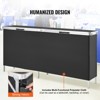 VEVOR Extra Long Folding Portable Bar Table - Tradeshow Podium Table for Indoor, Outdoor, Party, Picnic, Exhibition, Includes Carrying Case, Black - 3 of 4