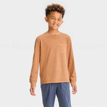 Boys' Long Sleeve Washed Solid T-Shirt - Cat & Jack™