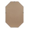 38" x 26" Calter Elongated Octagon Wall Mirror Gold - Kate and Laurel - image 4 of 4