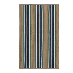 Colonial Mills Mesa Stripe Braided Rug, Taupe Isle 2'x3', Rectangle Shape - 1 of 4