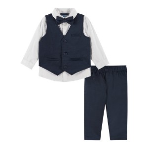 Andy & Evan  Infant  Bowtie & Vest Set - 1 of 4