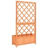 Aghana Digitals Large Rustic Solid Firwood Rectangular Garden Trellis Planter for Climbing Plants, - 4 of 4