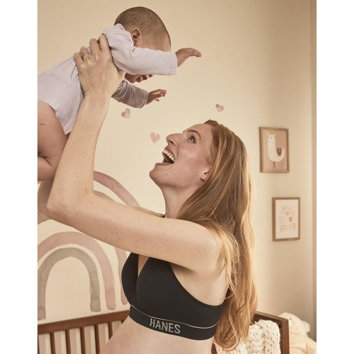Hanes Maternity Women's Rib Nursing Bralette - thumbnail 6