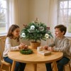 Set of 2 Artificial Christmas Urn Filler, Mini Artificial Xmas Pine Trees with Tripod Stake, for Porch, Yard, Garden, Flower Beds - 4 of 4