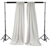 Slickblue Pack of 2 Polyester Backdrop Drapes – 96"H x 58"W, Rod Pocket, Semi Sheer, Serged Edges, 41 Colors Options - 2 of 3