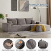 Gericco 113" Boneless Sectional Cloud Couch Sofa Bed for Living Room, Modular Modern Lounge 3 Seater Couches with Chaise, No Assemble - 4 of 4