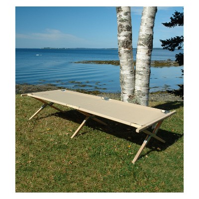 natural wooden cot