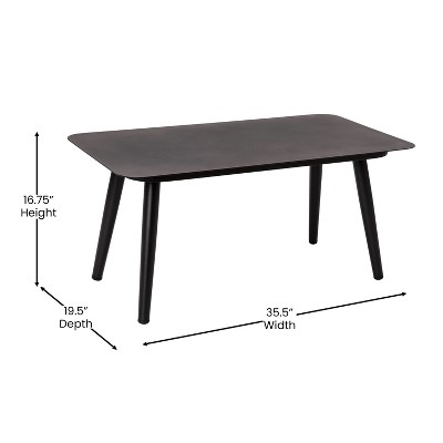 Kierra Black and Gray Metal 4-Piece Patio Conversation Set