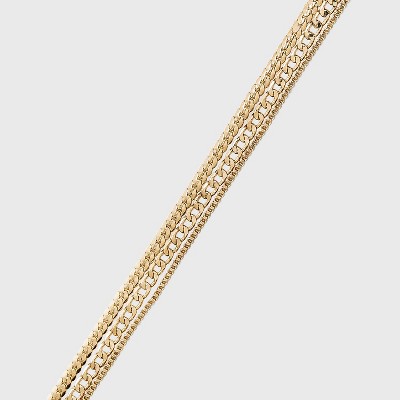 3 Row Multi Chains Anklet - A New Day™ Gold
