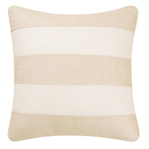 C&F Home 17" x 17" Linen/White Stripes Pillow - 1 of 1