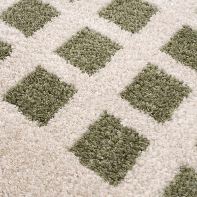 Hauteloom Baback Green Washable Area Rug