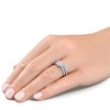 Pompeii3 Certified 2 1/2Ct Diamond Engagement Wedding Ring Set 14k Gold Lab Created - 4 of 4
