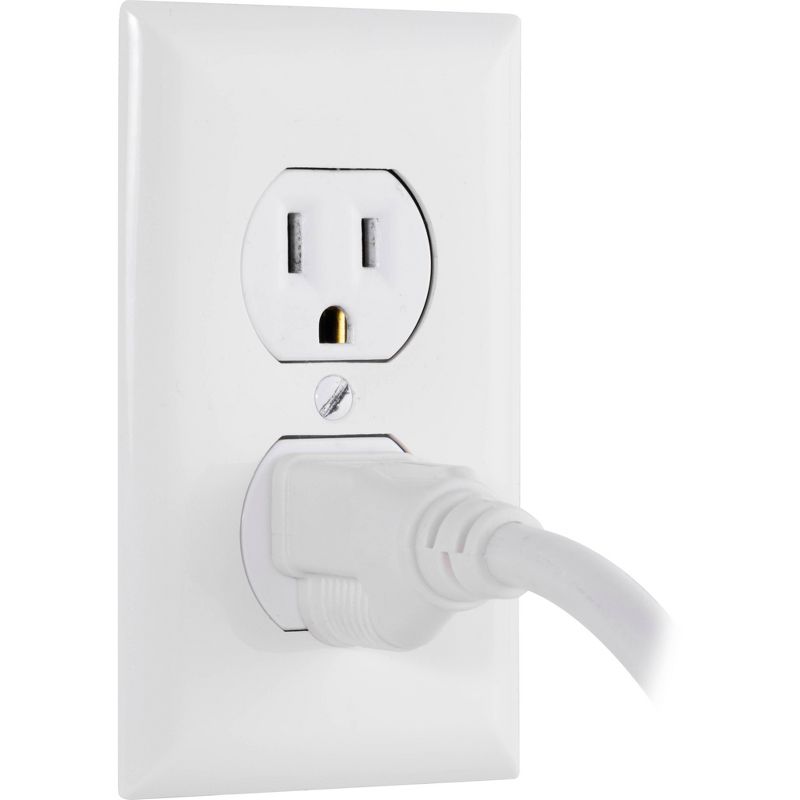 GE 2&#39; Extension Cord with 6 Outlet Power Strip White, 5 of 11