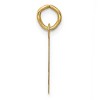 Black Bow Jewelry 14k Yellow Gold Graduation Cap Brocaded Disc Charm or Pendant, 14mm - 2 of 4