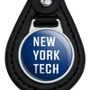 New York Institute of Technology Bears Logo Black Leather Keychain - 3 of 4