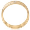 Pompeii3 Mens 14K Yellow Gold Diamond Comfort Fit 6mm High Polished Wedding Band Ring New - 2 of 4
