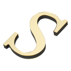 Unique Bargains Self-Adhesive Letter Acrylic Alphabet Mirror Wall Stickers - 1 of 4