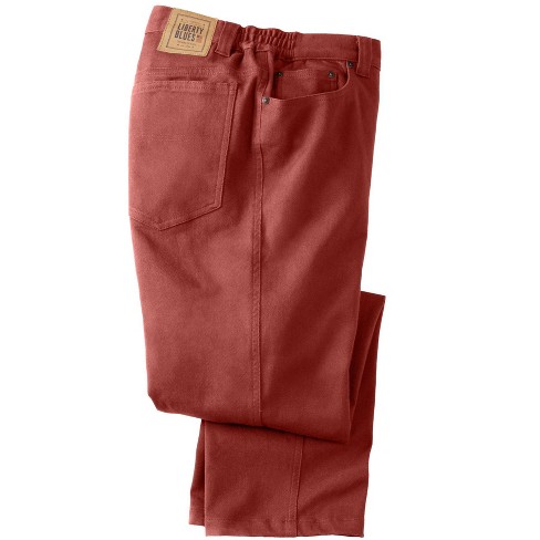 innovatie mythologie Extremisten Liberty Blues Men's Big & Tall ™ Relaxed Fit Side Elastic 5-pocket Stretch  Jeans - Tall - 42 40, Desert Red Orange : Target