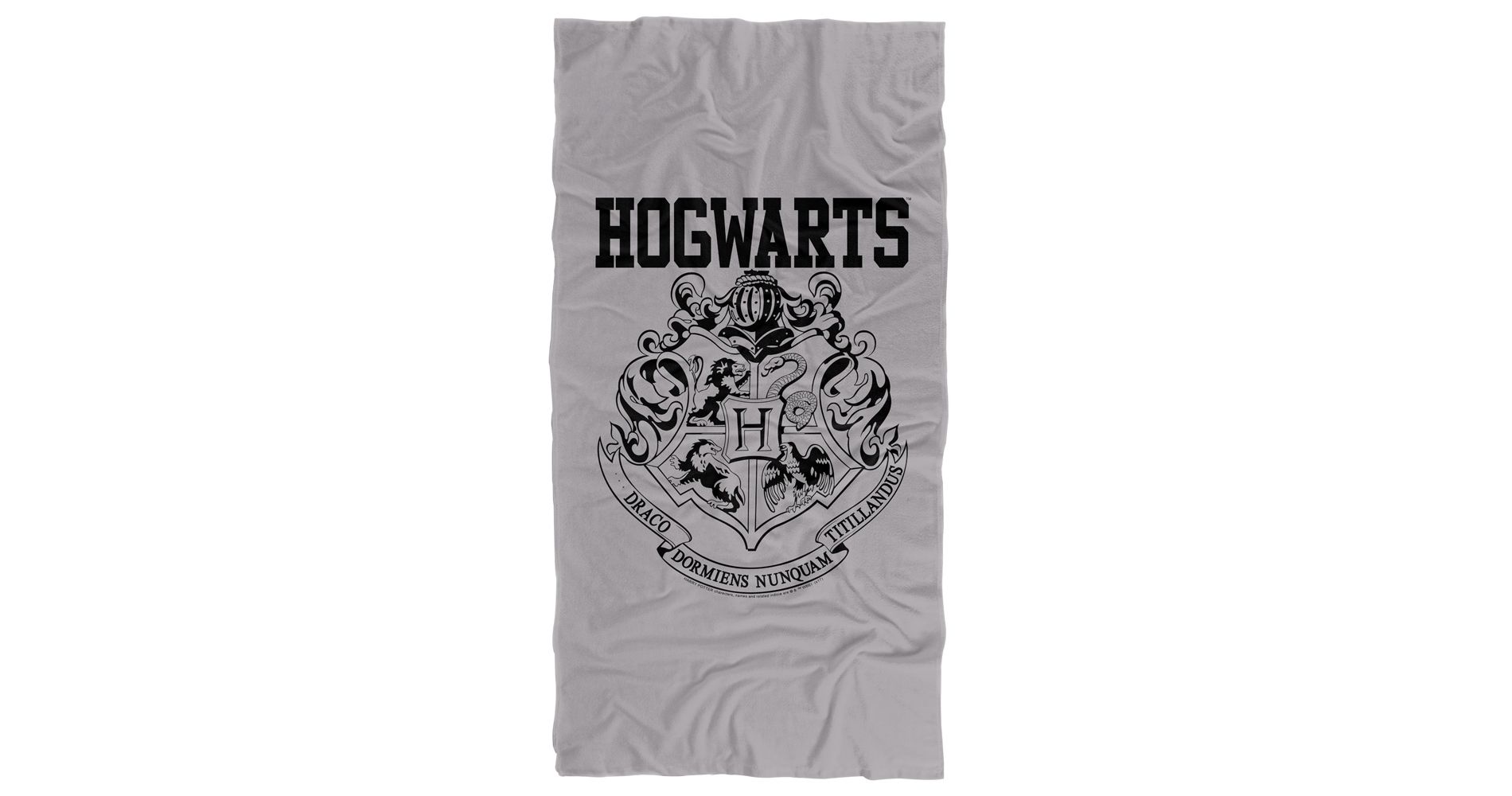 Harry Potter Hogwarts Athletic-Cotton Front Poly Back Beach Towel-30X60