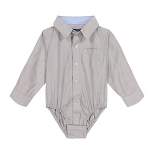 Andy & Evan Toddler Grey Chambray Button Down Shirt, Size 18/24