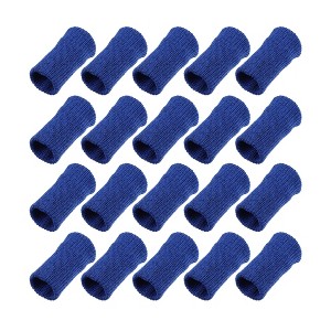 Unique Bargains Breathable Finger Sleeves Thumb Braces Support Elastic Compression Protectors for Arthritis Trigger Finger 20 Pcs - 1 of 4
