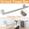 Itopfox Bathroom Hardware Set, Stainless Steel Towel Bar with Toilet Paper Holder and 3 Robe Hooks, Wall Mount Accessories in Brushed Nickel Finish - 3 of 4