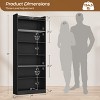 Yaheetech Modern 7-layer Wooden Open Shelf Bookshelf for Office, Living Room - 3 of 4